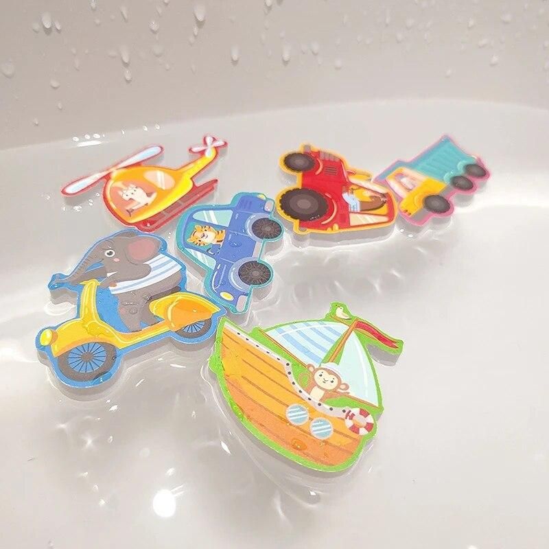 Summer Baby Bath Toys Alphanumeric Letter Animal Puzzle Soft EVA Kids Bathroom Water Toys Baby Toys for 0 12Months Toddler Toys