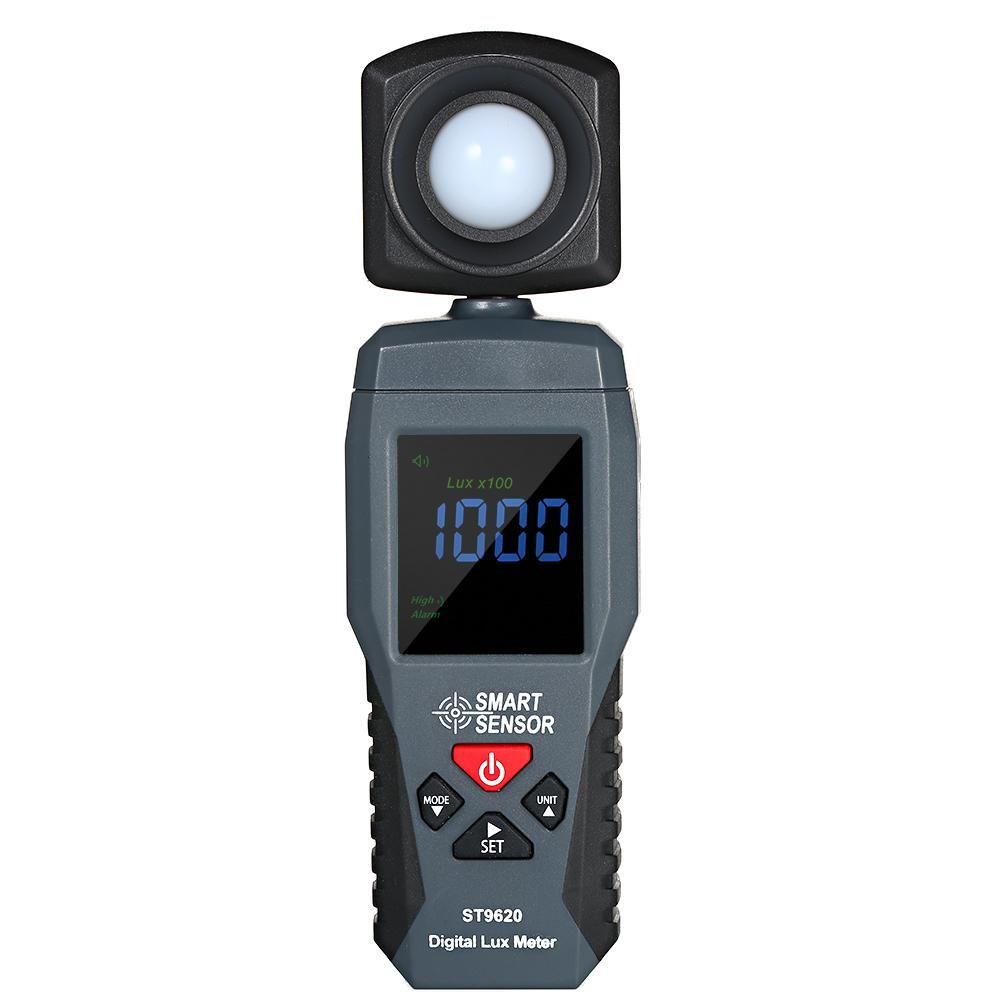 SMART SENSOR Digital Lux Meter LCD Display Handheld Illuminometer Luminometer Photometer Luxmeter Light Meter 1-200000 Lux ST9620