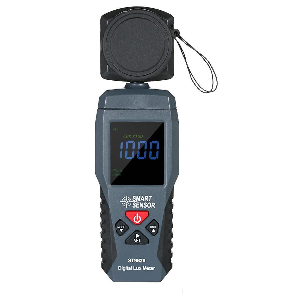 SMART SENSOR Digital Lux Meter LCD Display Handheld Illuminometer Luminometer Photometer Luxmeter Light Meter 1-200000 Lux ST9620