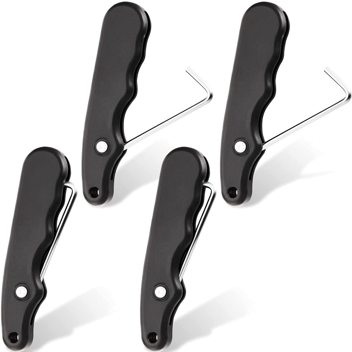 4Pcs Folding Shoe Lace Puller,Portable Lace Tightener