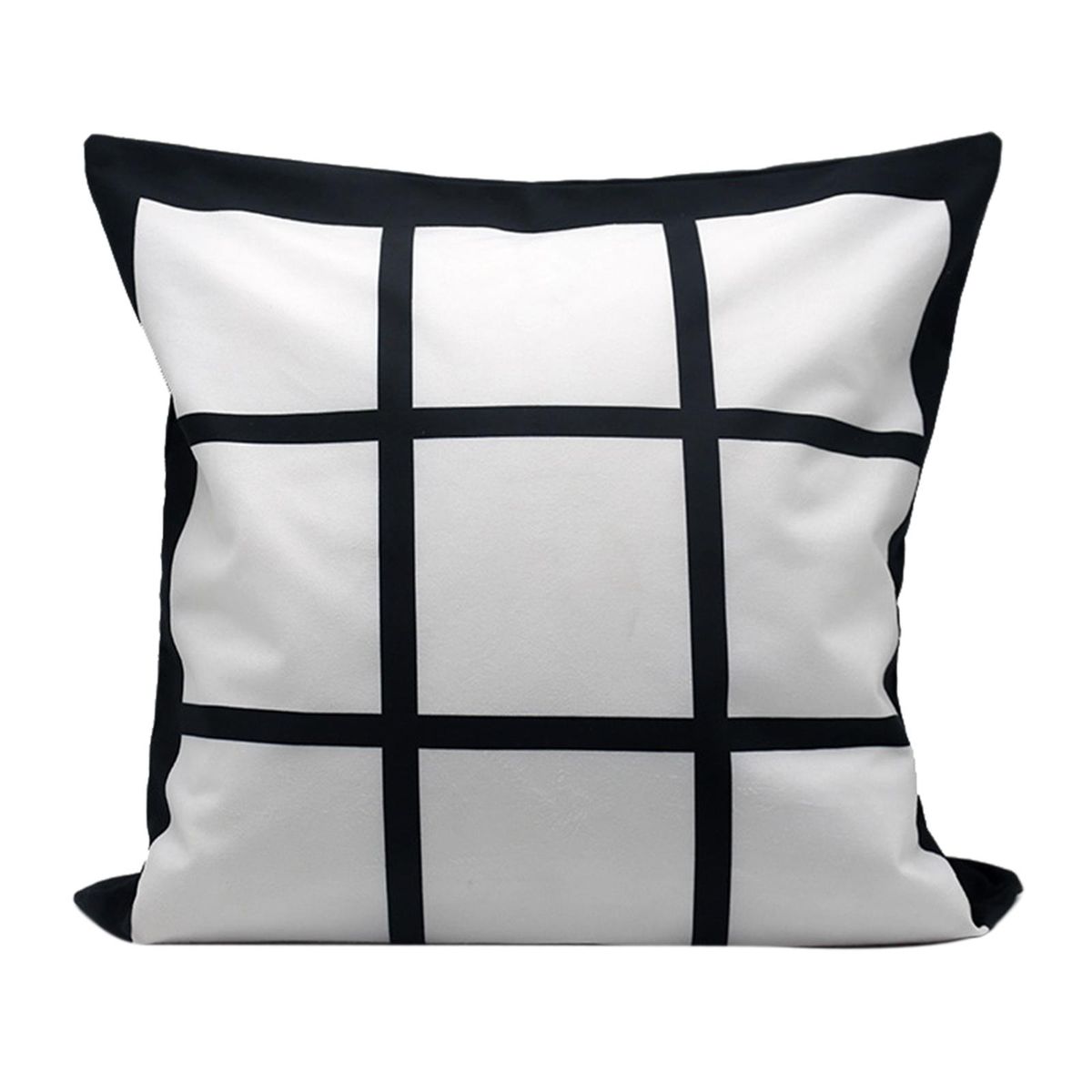 Sublimation Blank Panel Pillow Case 15.7x15.7inch  Decoration 9 Grids