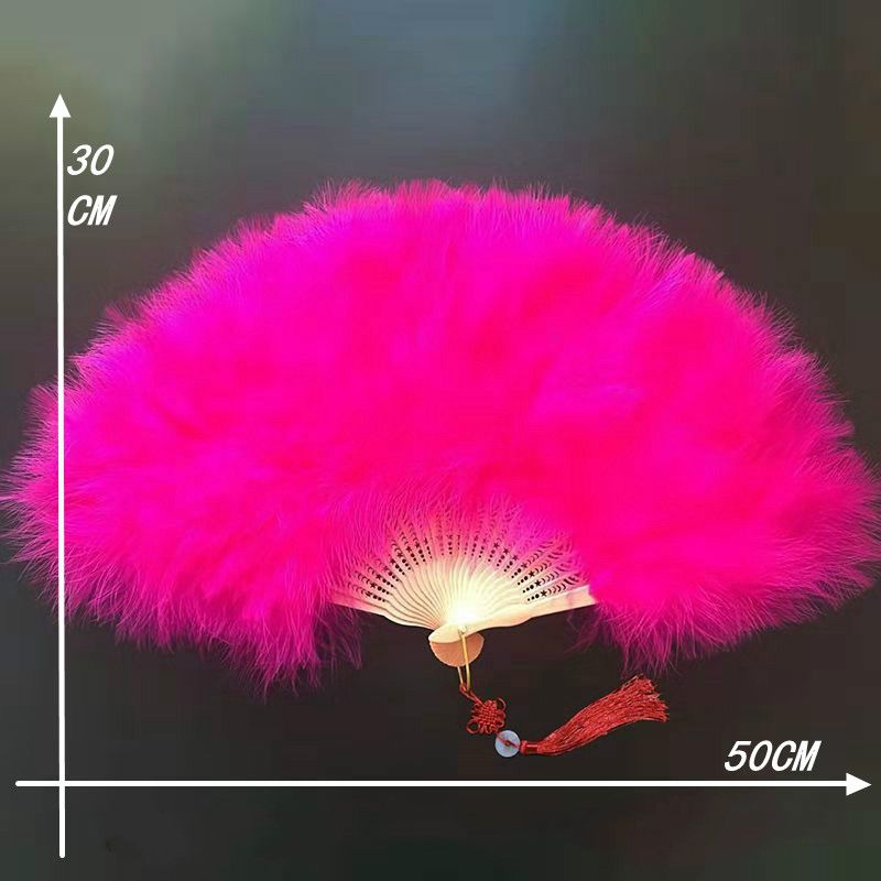 Colorful Cassical Abanico Party Eventail Fans Boda Wedding Abanicos Fan Feather Mariage Portable Catwalk Fluff Hand Fan Para