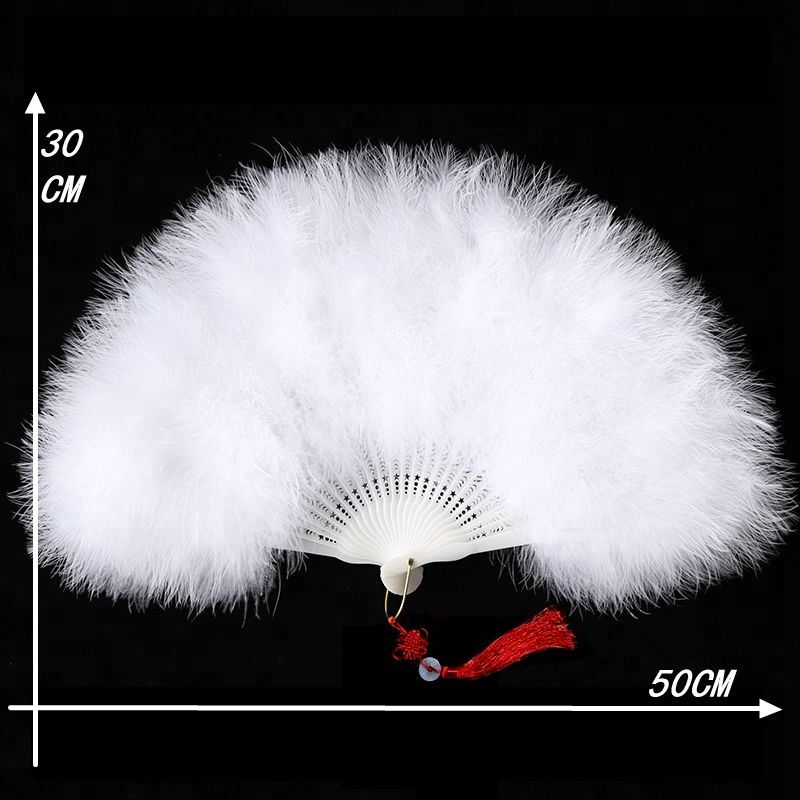 Colorful Cassical Abanico Party Eventail Fans Boda Wedding Abanicos Fan Feather Mariage Portable Catwalk Fluff Hand Fan Para