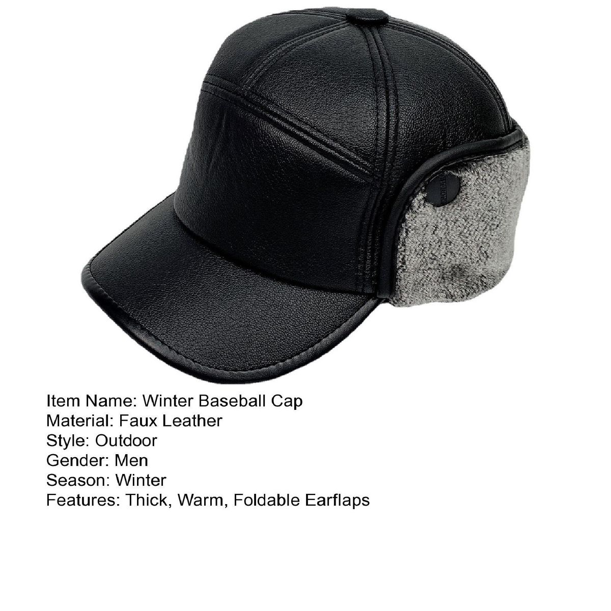 Father Winter Hat Firm Stitching Father Winter Hat Grey
