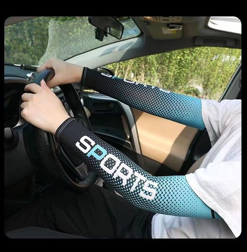Outdoor Men Arm Sleeves Bandana Face Mask Sunscreen Suit 40cm