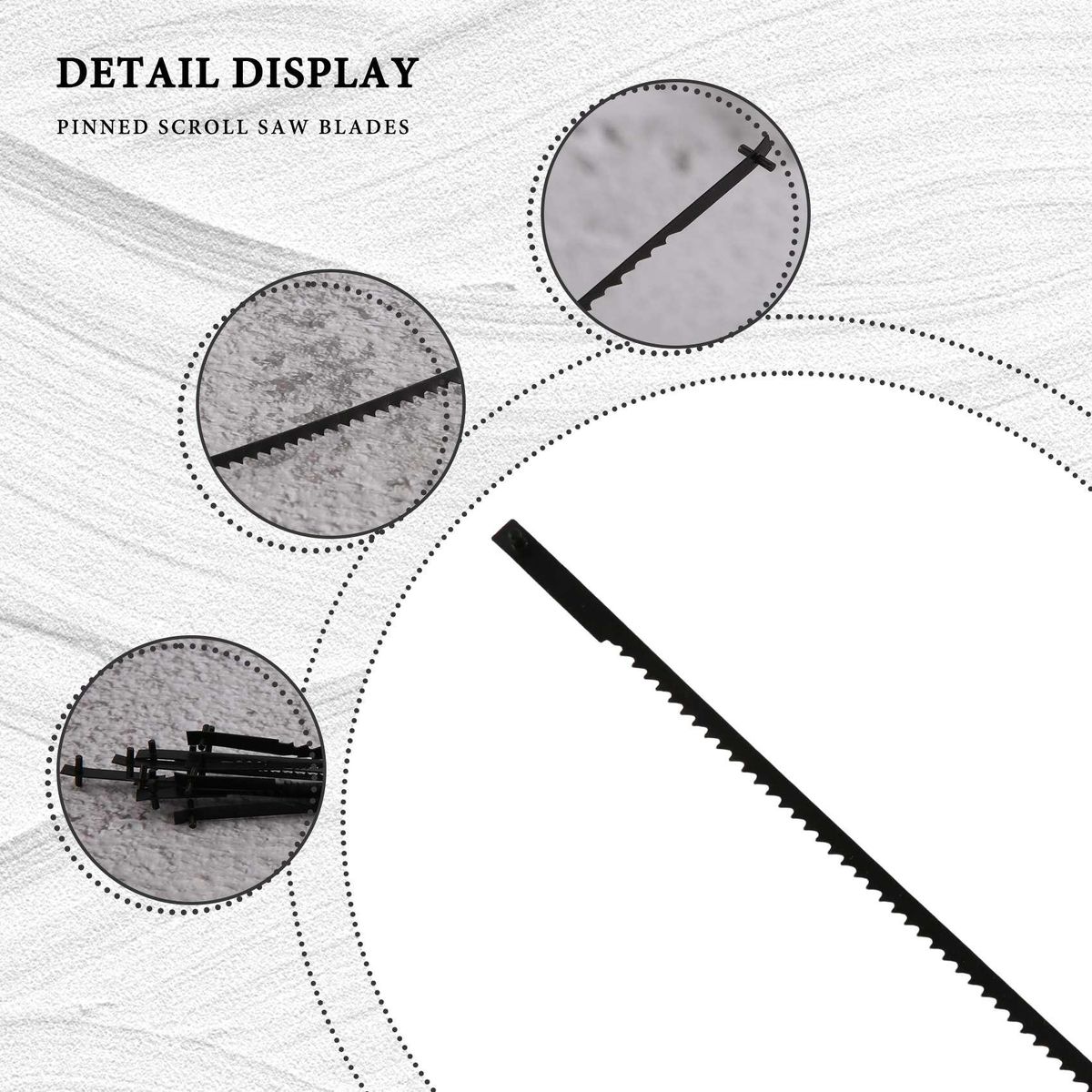 12Pcs 5 Inch Pinned Scroll Saw s TPI 10151824 Power Tools Accessories for Woodworking for DIYers