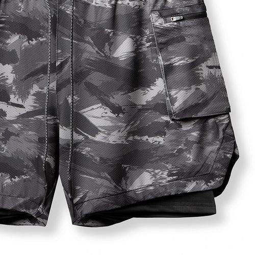 Running Shorts Men 2 In 1 Gym Sport Shorts Man Workout Basketball Sportswear Jogging Sports Short Pants Male(#Green)
