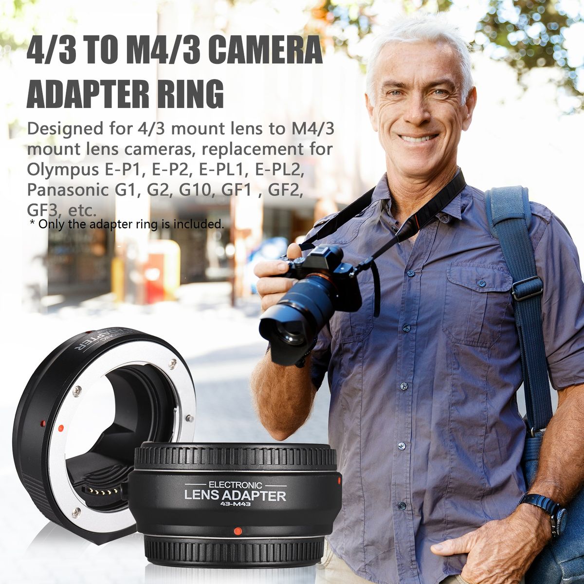 OEM4/3(AF) 4/3 To M4/3 Camera Adapter Ring Auto Focus