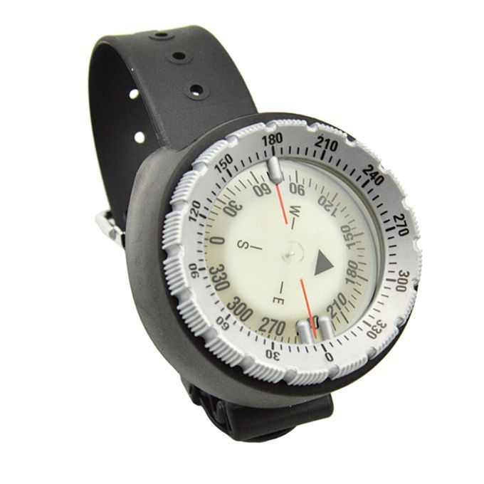 Waterproof Wrist Mount Dive  Scuba Underwater Gauge Glow Gray