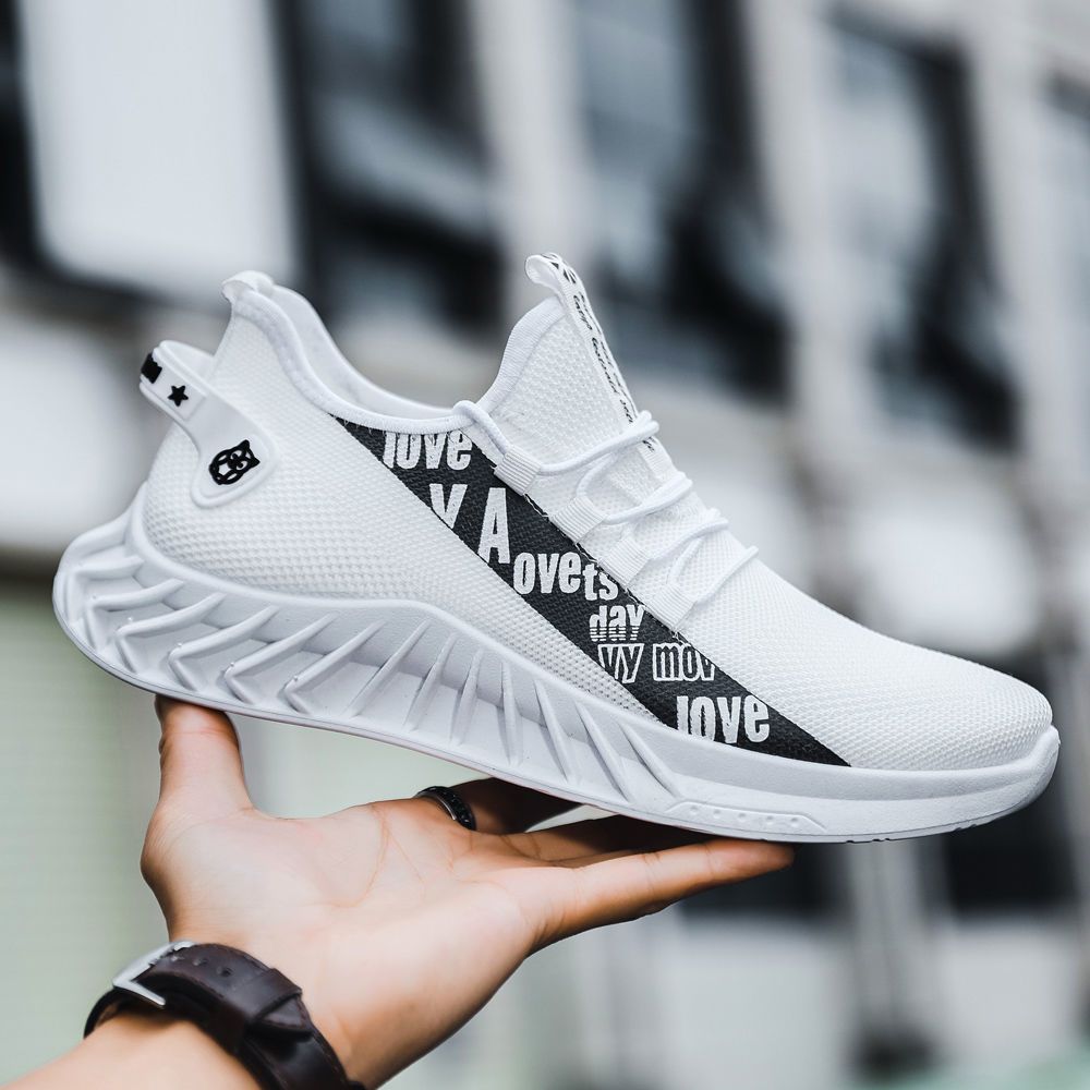 Shoe - Men's Sneakers - White Canvas