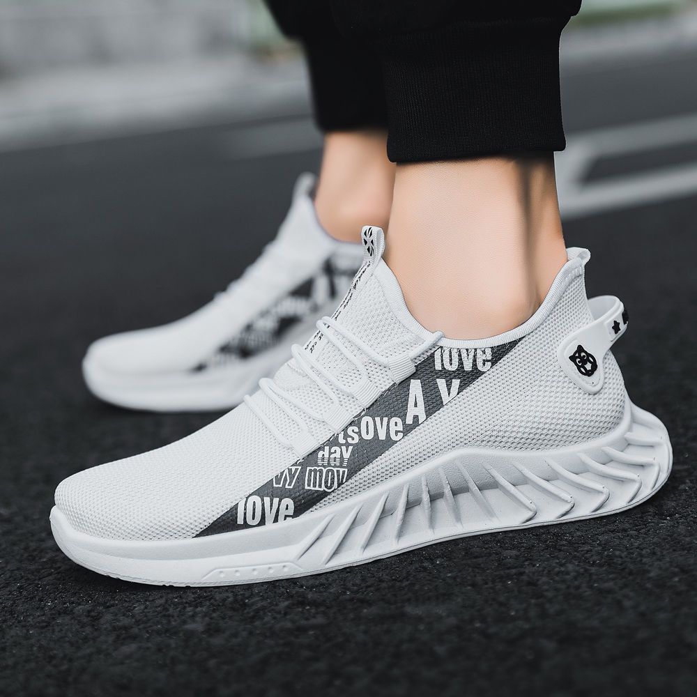 Shoe - Men's Sneakers - White Canvas