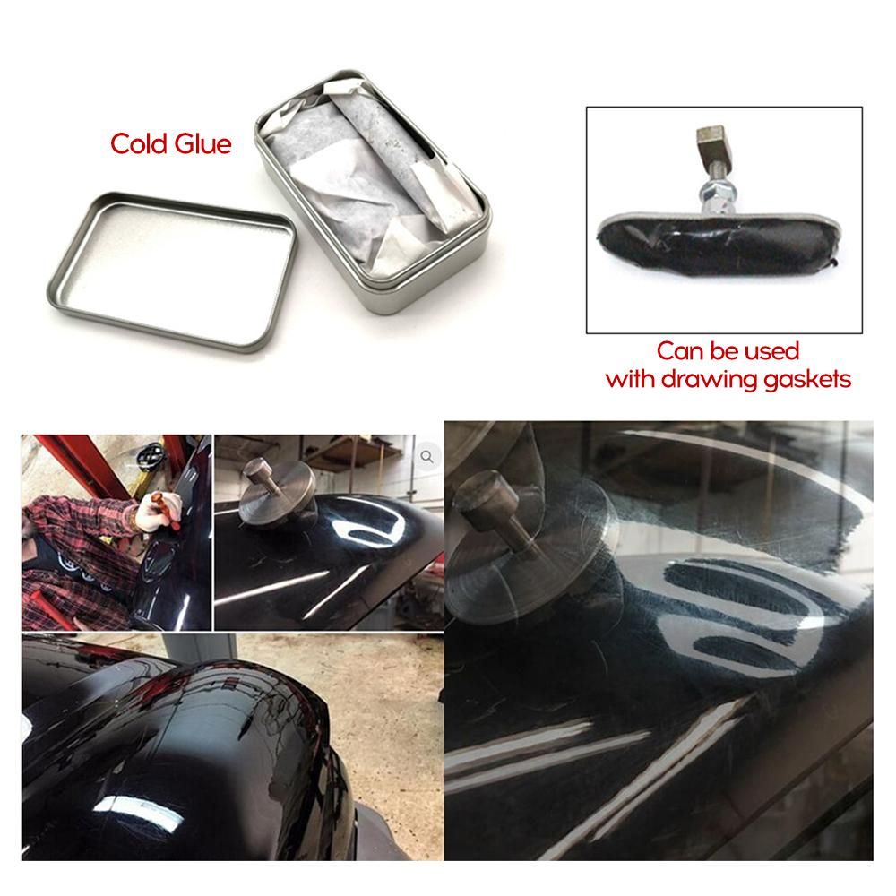 3Pcs/Box Car Collision Dent Repair Cold Glue Boxed Cold Glue Free Sheet Metal Car Tooth Repair Tool