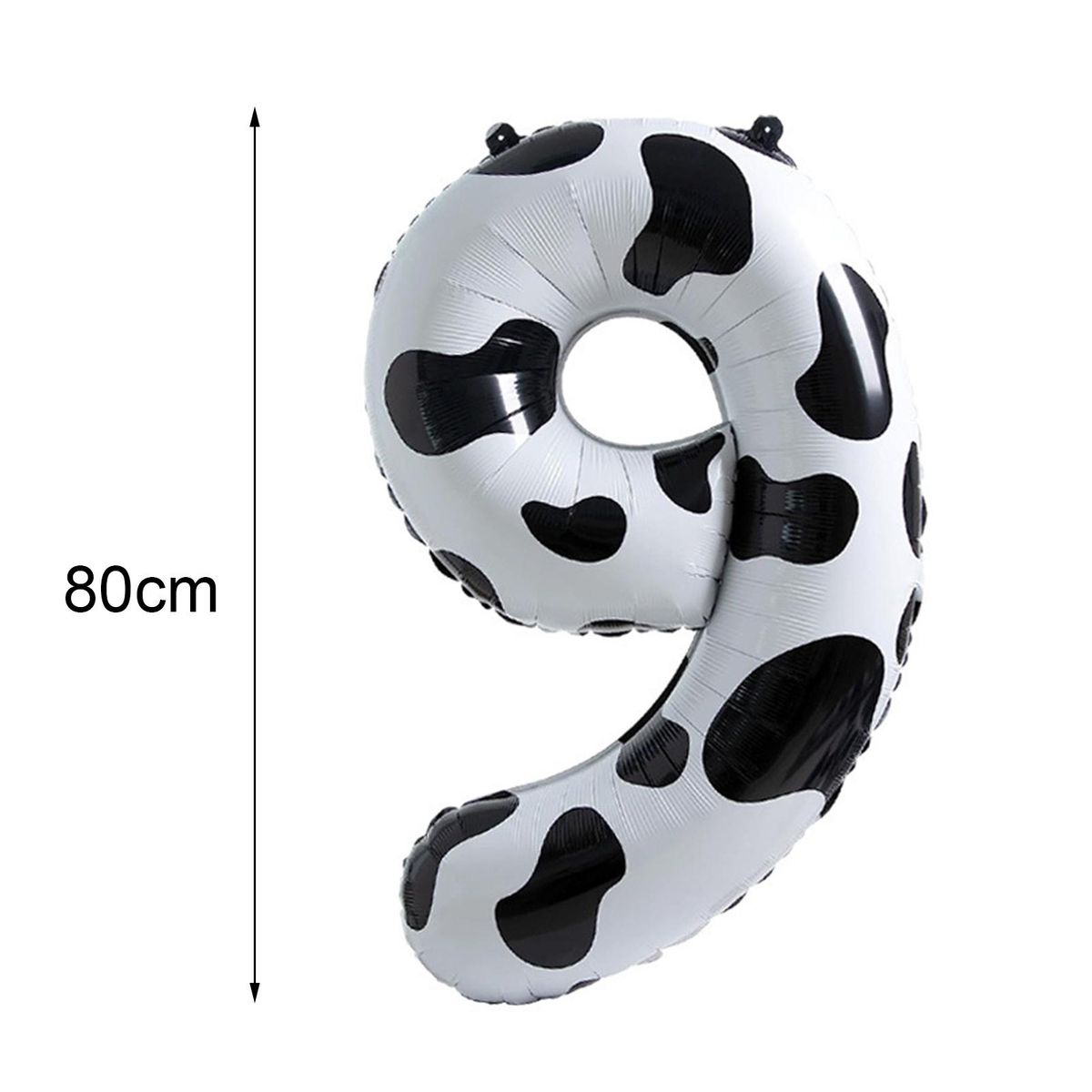 Quick to Use Digital Balloon Whimsical Cow Number Balloon Fun Foldable