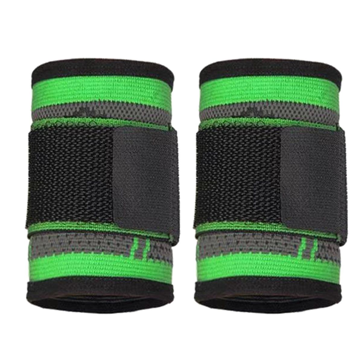 1 Pair Wrist Wrap Sports Running Wrist Protector Green