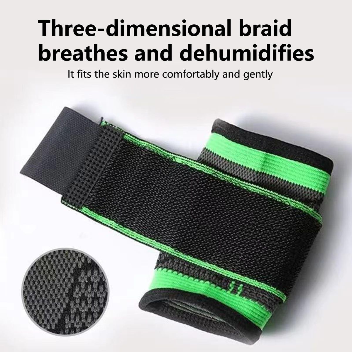 1 Pair Wrist Wrap Sports Running Wrist Protector Green