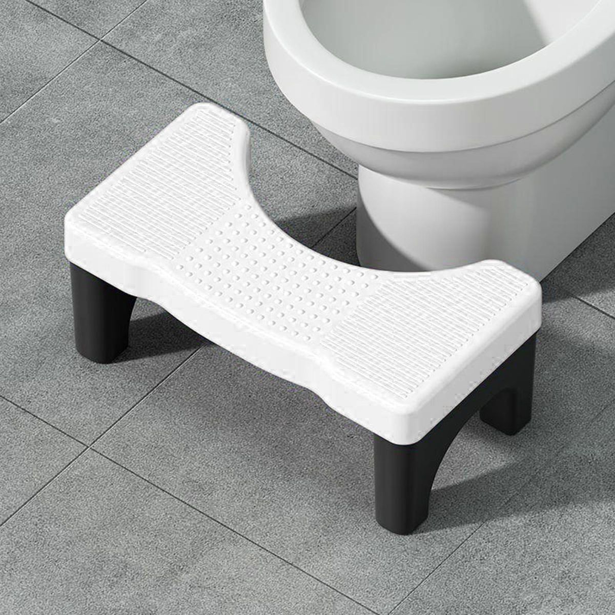 Pregnant Women Potty Stool Squatease Portable Non-slip Toilet for Ages Black White