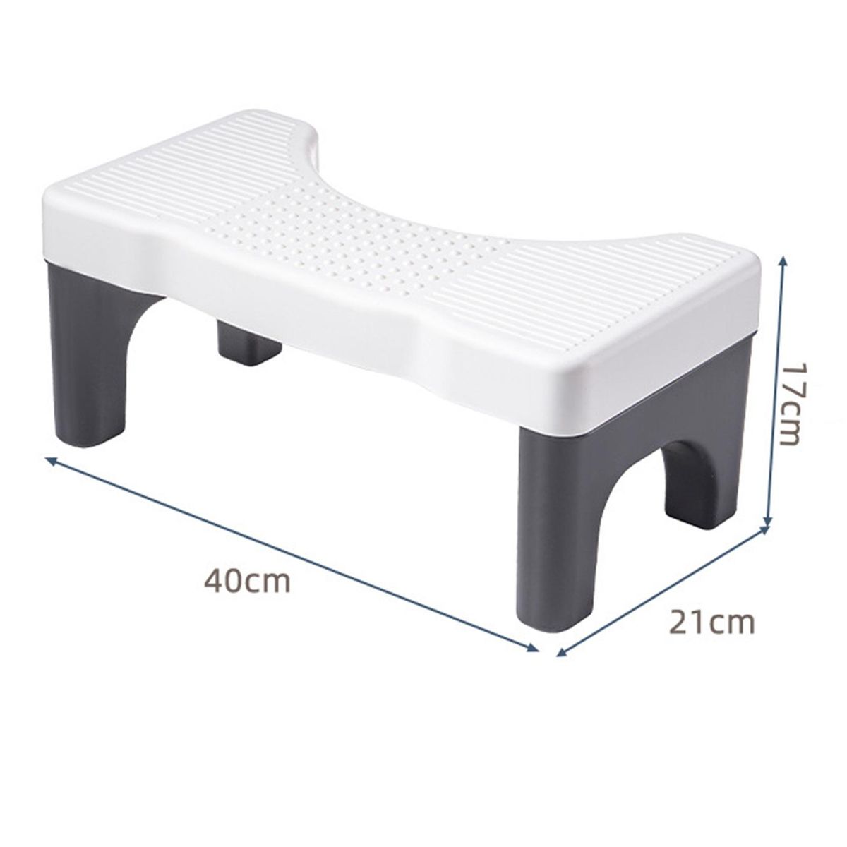 Pregnant Women Potty Stool Squatease Portable Non-slip Toilet for Ages Black White