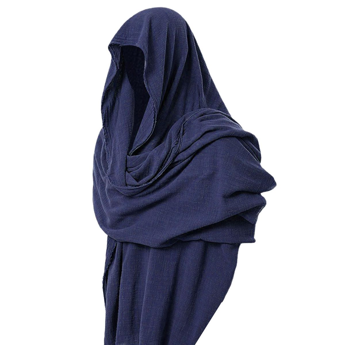 Male Hood Cloak Pirate Scarf Halloween Cosplay Accessories Blue