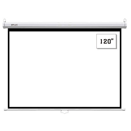 Smaat 120 X 120 Inch Manual Pull Down Projection Screen