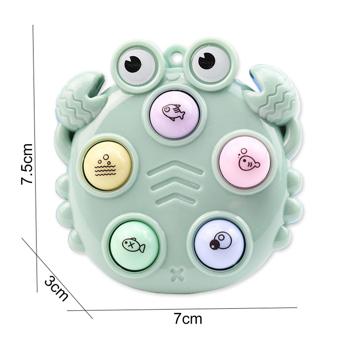 Mini Game Console Whack-a-mole Mini Game Console Keychain Green
