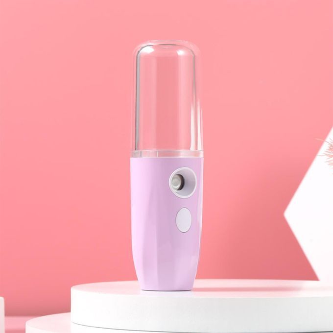 Handheld Facial Mist Sprayer Cool Face Mist Steamer Pocket Size Pink