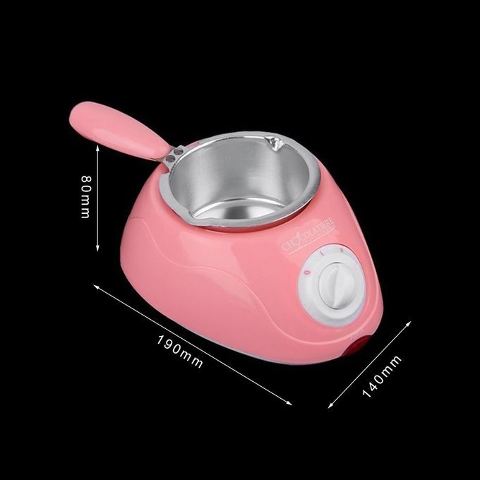 Durable Hot  Ho Olate Melting Pot Ele Tri  Fondue Melter  Hine Set DIY Tool-pink