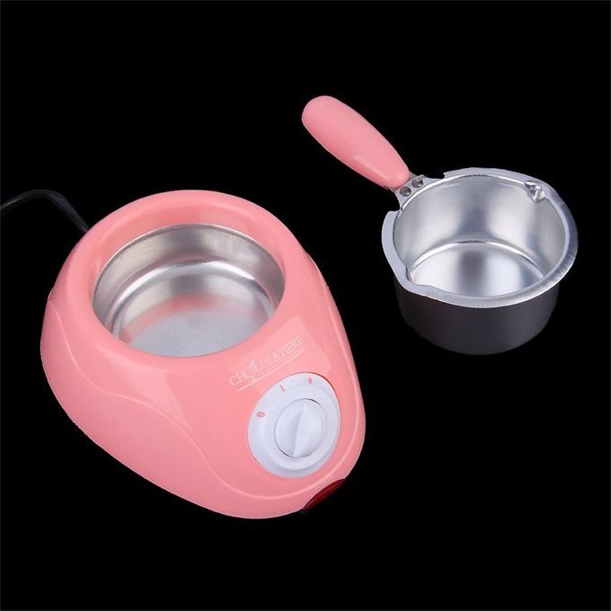 Durable Hot  Ho Olate Melting Pot Ele Tri  Fondue Melter  Hine Set DIY Tool-pink