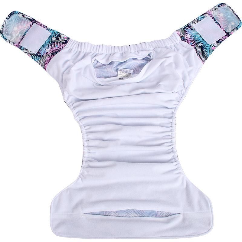 Cross-border adult Velcro cloth diapers for the elderly washable leak-proof diapers reusable incontinence diaper pocket 501 Velcro fleece lining