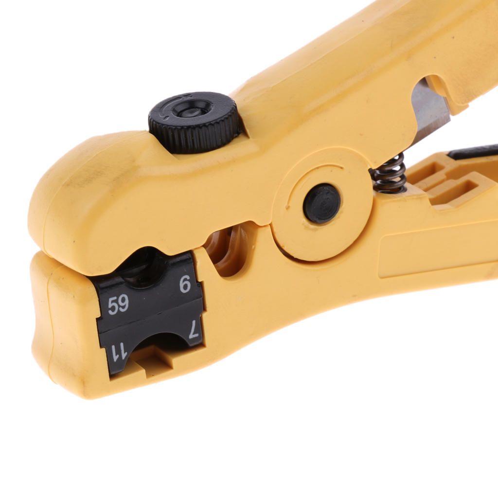 Coaxial Compression Tool Coax Cable Crimper Kit Adjustable RG6 RG59