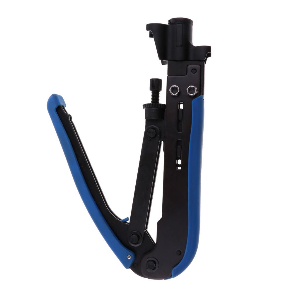 Coaxial Compression Tool Coax Cable Crimper Kit Adjustable RG6 RG59