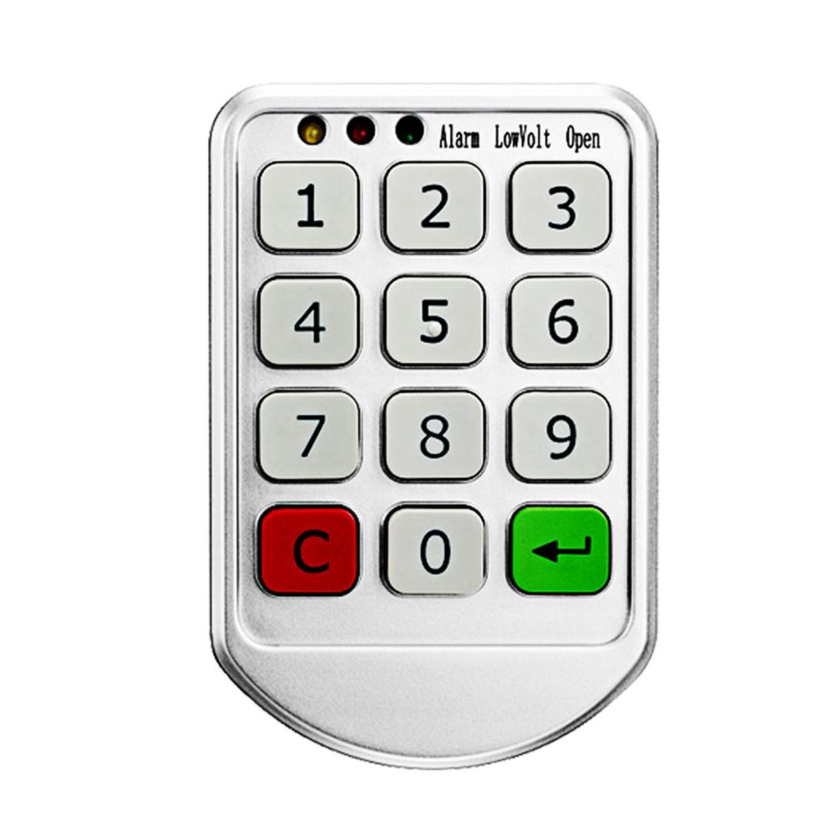 Electronic Cabinet Lock Keypad Lock Independent & Open Dual Working Modes 3 Color Indicator Emergency Power Supply Password Protection Password Cabinet Locks for Home Public Places Drawer Locker Storage Box
