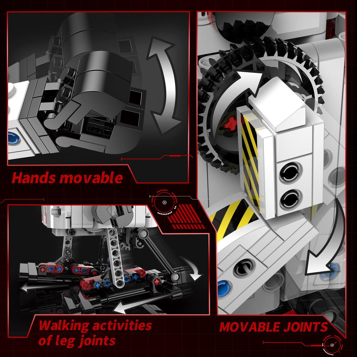 Remote Control Programming Building Block Robot with Puzzle Compatible Educational Toys
