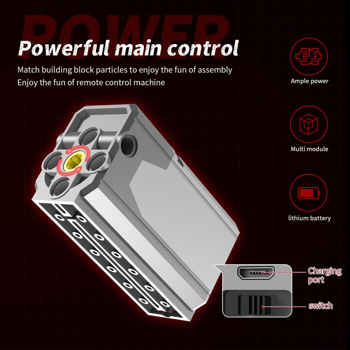 Remote Control Programming Building Block Robot with Puzzle Compatible Educational Toys