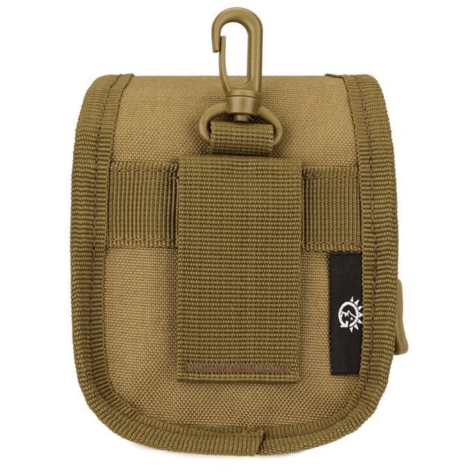 Professional Hunting Catapult Launcher Waist Bag Steel Balls Brown