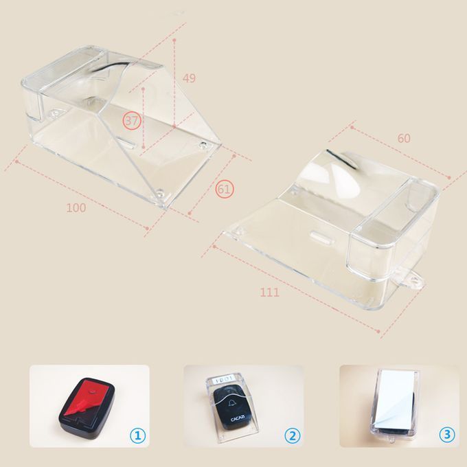 Doorbell Cover Waterproof Cover Wireless Smart Door Bell Button