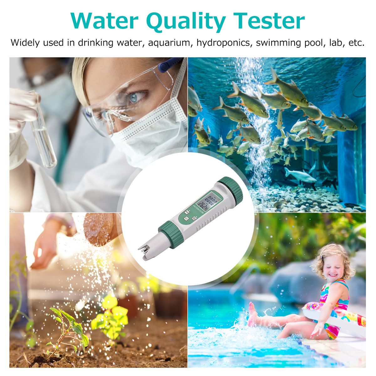 Digital Water Quality Tester 6 In 1 Multifunction Water