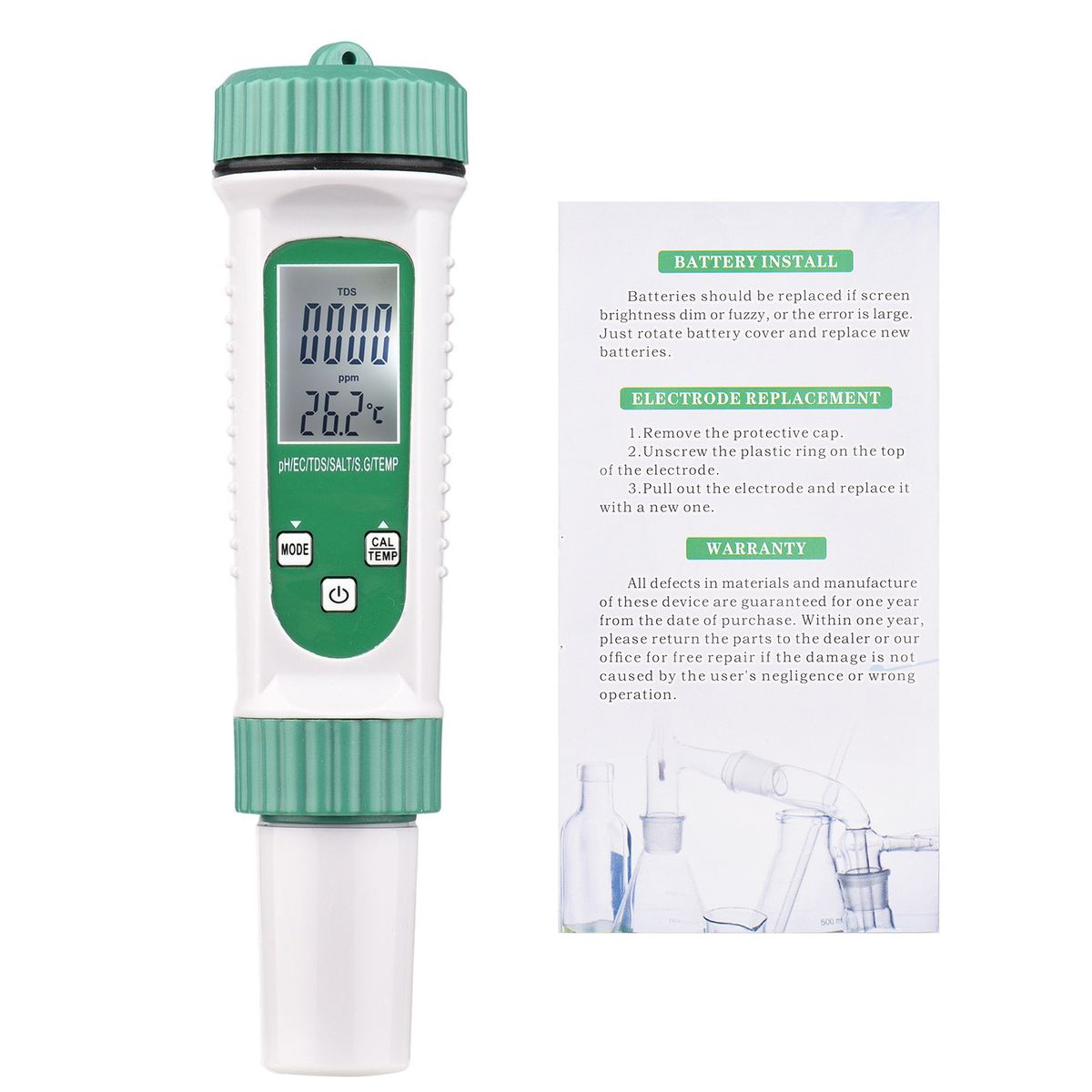 Digital Water Quality Tester 6 In 1 Multifunction Water