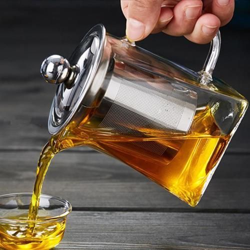 Heat Resistant Glass Teapot Gas Stove Induction Cooker Clear Water Kettle Kung Fu Teapot With Infuser Filter Puer Oolong Teapot