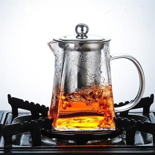 Heat Resistant Glass Teapot Gas Stove Induction Cooker Clear Water Kettle Kung Fu Teapot With Infuser Filter Puer Oolong Teapot