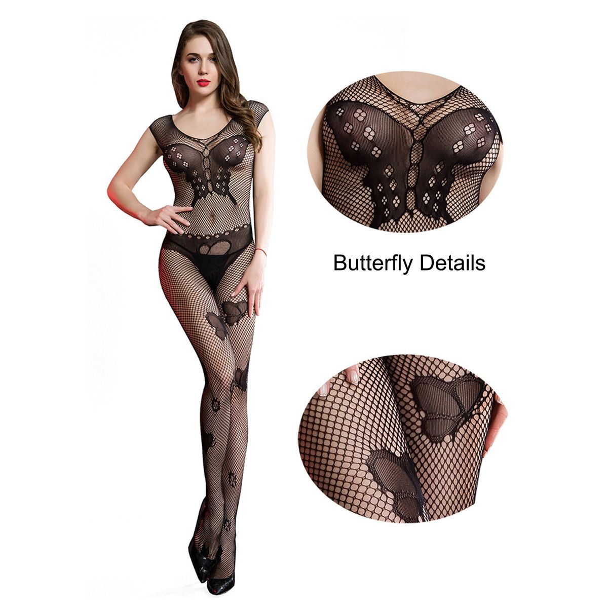 Ladies Hollow Out Bodysuit Women Spicy Stretchy Breathable