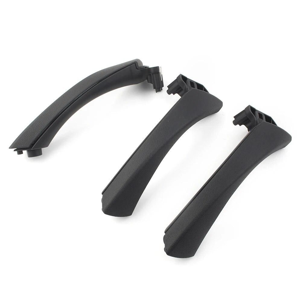Car Inner Door Panel Handle Pull Trim Cover For BMW E90 E91 3 Series 2004-2008 2009 2010 2011 2012 2013 2014 6PCS/SET RHD Only
