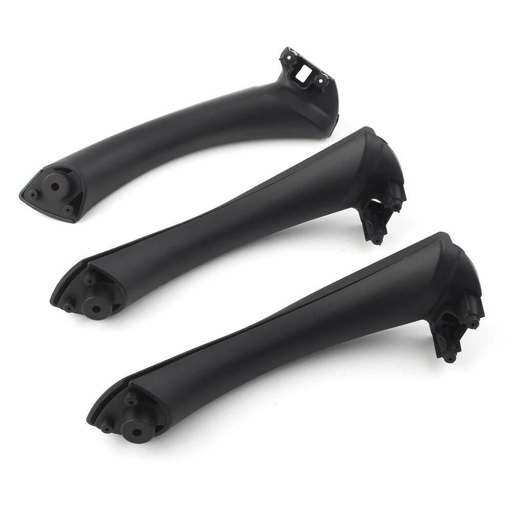 Car Inner Door Panel Handle Pull Trim Cover For BMW E90 E91 3 Series 2004-2008 2009 2010 2011 2012 2013 2014 6PCS/SET RHD Only