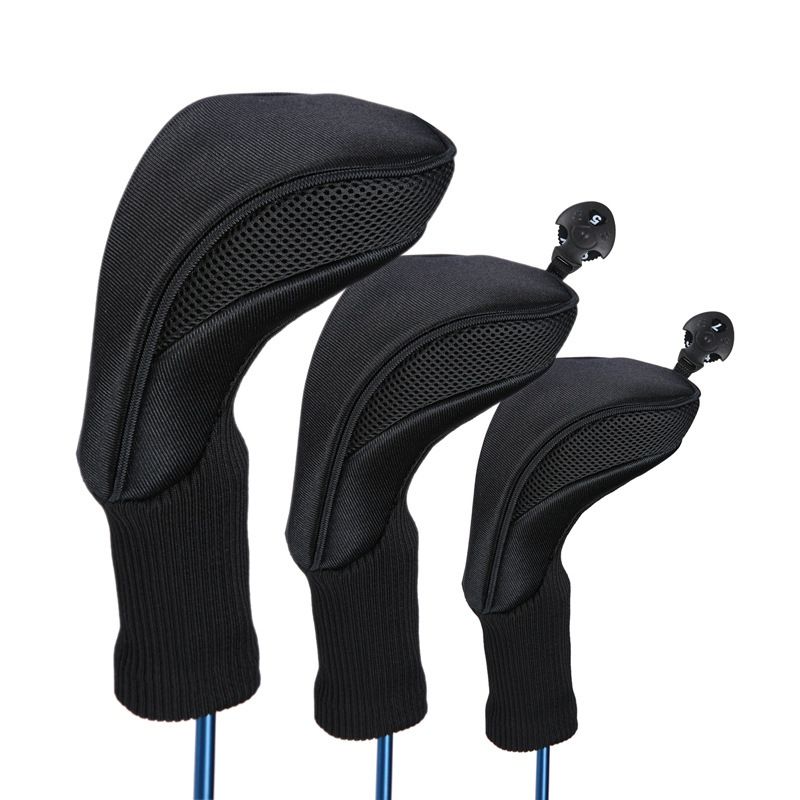 3pcs/set Golf Head Covers Driver 1/ 3/ 5 Fairway Woods Long