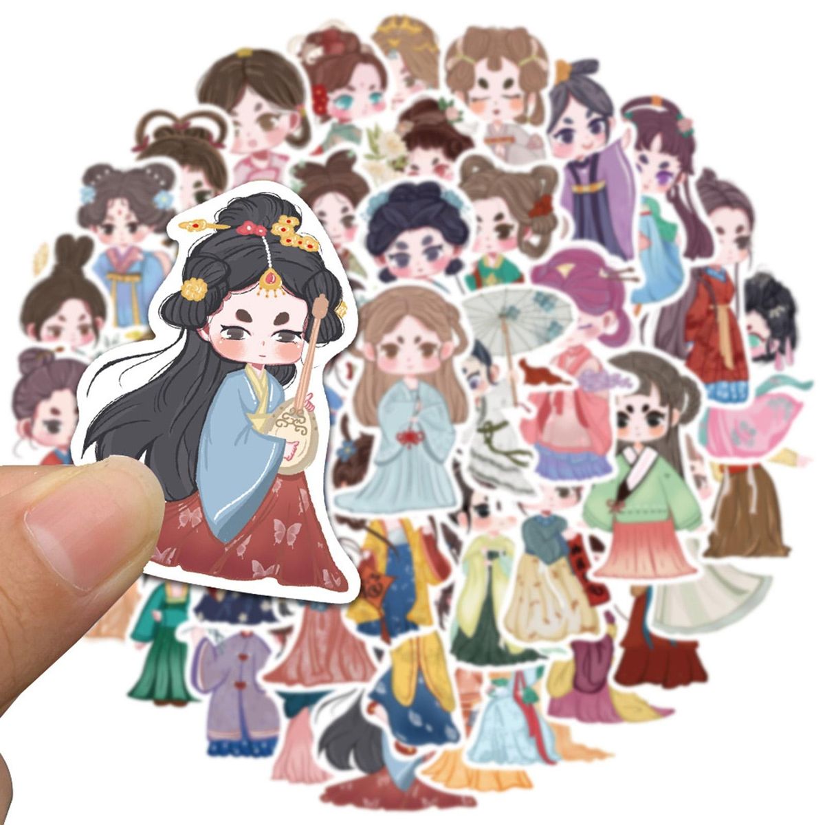 40Pcs Girl Stickers Laptop Journal Album Scrapbook Suitcase Graffiti Stickers