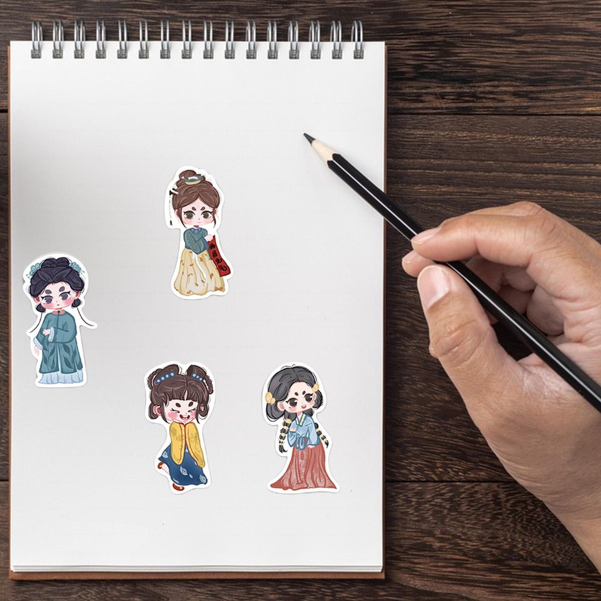 40Pcs Girl Stickers Laptop Journal Album Scrapbook Suitcase Graffiti Stickers