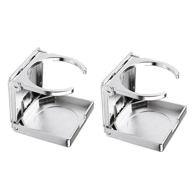 Pack 2 Folding Beverage Drink Cup Holder For Car Boat Indoor Foosball