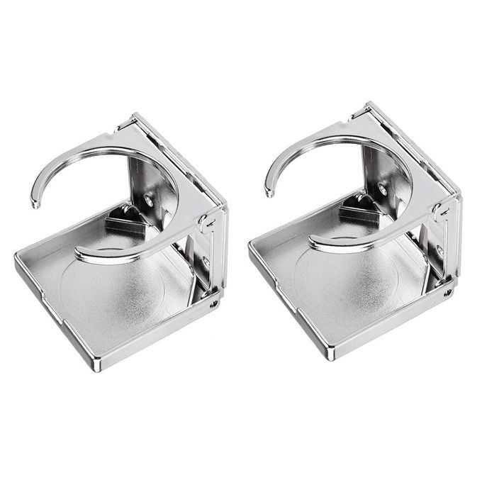 Pack 2 Folding Beverage Drink Cup Holder For Car Boat Indoor Foosball
