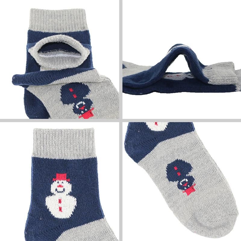 4 Pairs Women Socks High Quality Winter Soft Warm Thick Compression Casual Sock Christmas Snowman Cute Pattern Brand Female Sock