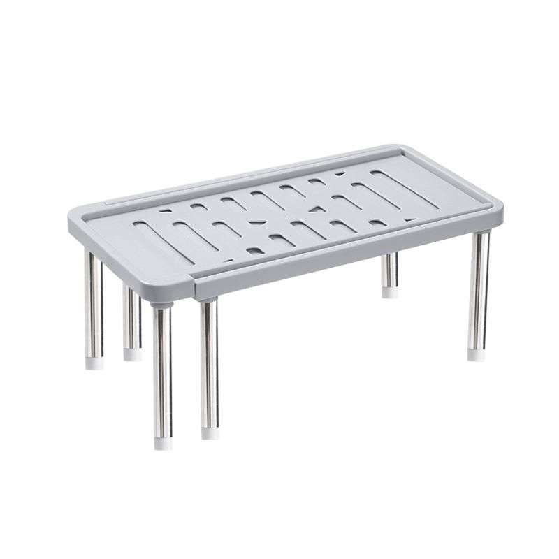 Expandable Cupboard Organizer - Stackable Spice Rack (Grey)