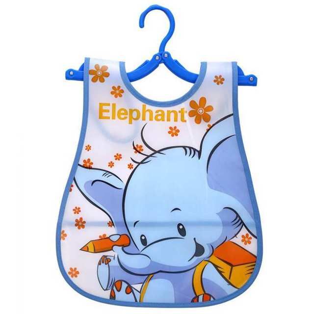 2PCS  Cartoon Animals Children Feeding Smock Bib